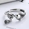 Anillo de Pez Koi Yuhong Jincai Estilo Nacional Retro Flor de Loto Anillo de Dedo Outlet de Fábrica Abierta