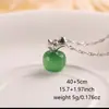 Estilo Coreano de Moda Regalo de Navidad Colgante de Manzana de Resina Simple y Elegante Pequeño Elemento de Fruta Fresca Collar para Mujer