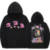 Bladee 333 Tendência Hip Hop Skate Drain Gang Moletom Tops Unissex