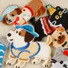 Nueva Etiqueta Bordada Parche Bordado Cachorro Lindo Autoadhesivo DIY Funda para Teléfono Móvil Accesorios Creativos Parche de Tela para Manualidades al por Mayor