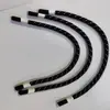 Venta directa de fábrica: Cuerdas de tracción de goma bañadas en blanco y negro, tiradores de cremallera, hilo reflectante de colores, cordones de tracción de doble extremo para bolsas y equipaje