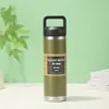 Taza Isotérmica al Vacío Estilo Retro Americano Transfronteriza de Acero Inoxidable 304 Gran Capacidad Portátil para Deportes al Aire Libre Botella de Agua Taza Espacial