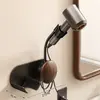 Suporte para Secador de Cabelo de Vento Usado Montagem na Parede Sem Furos Banheiro Cabide Elétrico para Secador de Cabelo Banheiro Secador de Cabelo para Pessoa Preguiçosa Rack de Armazenamento