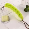 Tira de Banho Longa em Cores Doces, Costura Bicolor, Esfoliante de Costas Elástico, Uso Próprio para Homens e Mulheres