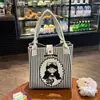 Bolso Tote de Punto de Gran Capacidad para el Viaje Diario, Regalo de Vacaciones, Bolso de Mano Souvenir, Bolso de Mano, Bolso de Hombro Único para Mujer