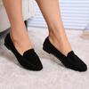 Comércio exterior transfronteiriço plus size sapatos femininos 2024 primavera e outono novo arco moda boca rasa um pedal bean sapatos
