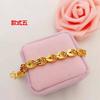 Pulsera de latón chapada en oro, chapado de imitación de oro, joyería de fábrica directa, puesto, suministro para mercado nocturno, una variedad de pulseras para damas