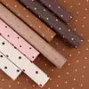 Papel de Regalo de Lunares para Otoño e Invierno, Empaque de Ramo Estilo Maillard de Lunares, Empaque de Regalo de Lunares Retro DIY