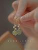Brincos de Jade de Hotan Brincos de Pérola Natural Joker Simples Ouro 14K ins Live Fornecimento Brincos Atacado