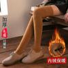 Calcetines Largos Hasta la Rodilla para Mujer, Calcetines Gruesos de Invierno para Pantorrilla, Calcetines de Rizo de Longitud Media, Calcetines Largos JK para Otoño e Invierno, Calcetines Protectores de Rodilla, Calcetines Largos Antideslizantes