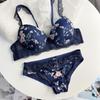 Traje de sujetador japonés dulce de verano floral lindo para niña copa delgada talla grande copa CDE sexy ropa interior talla grande