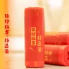 Saco de lixo vermelho auspicioso com cordão, saco plástico resistente a rasgos, espessado e ampliado