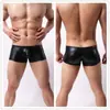 Atacado de Roupa Íntima Masculina para Comércio Exterior no Aliexpress, Couro Sintético, Couro PU Envernizado, Boxer Briefs, Atacado Transfronteiriço