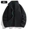 2026 Nueva Chaqueta Cálida de Polar para Hombre con Cuello Alto Rompevientos de Polar Doble Cara Capa Interior de Polar para Mujer