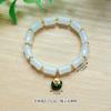 Pulsera Pequeña Zongzi del Festival del Bote del Dragón Bendición para el Examen Pulsera Artística de Bambú Cuerdas Asciende Alto Pulsera de Cuentas Joyería