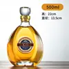 Garrafa de Licor Xo de Alta Qualidade, Garrafa Vazia de Vidro Transparente para Whisky, Garrafa de Licor Selada, Garrafa para Vinho Doméstico e Vinho de Frutas Atacado
