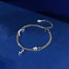 Pulsera Nueva Estrella Luna Hua You Le para Mujer Pareja Diseño de Costura Moda Amor a Larga Distancia Conmemoración de Cumpleaños