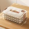Caja para Dumplings Doméstica Grado Alimenticio Cocina Refrigerador Caja de Almacenamiento Artefacto de Organización Conservación Fresca Congelación Rápida Especial Caja para Wontons