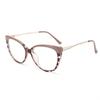 Nuevas Gafas Anti-luz Azul para Piernas de Primavera Montura Ovalada de Moda Espejo Cercano Espejo Plano de Moda Montura TR Patas de Metal