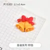 Muñeco de nieve de Papá Noel, crema de bricolaje, pegamento, funda de teléfono, bolsa, accesorios para el cabello hechos a mano, accesorios de resina caseros