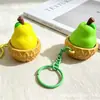 Chaveiro da Moda para Alívio do Estresse, Brinquedo de Apertar Realista de Frutas e Comida, Pingente para Alívio do Estresse para Estudantes e Trabalhadores de Escritório