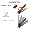 En Stock 602 Cortauñas Pequeño de Acero al Carbono Cromado 608 con Lima Negro Electroforesis con Lima de Uñas