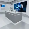 Expositor de Empresa Mesa de Experiência com Verniz para Panificação Mesa de Experiência Digital com Tecnologia Mesa de Exibição com Fechadura de Impressão Digital Portas e Janelas Armário de Exposição em Ilha