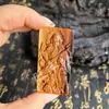 Suministros Taoístas Madera de Azufaifo Trueno Placa Colgante de Zhao Gongming Adorno Tallado Finamente en Madera de Azufaifo Joyería de Madera de Azufaifo Placa de Madera de Azufaifo