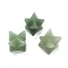 Fabricante Personalizado Quartzo Rosa Natural Aventurina Verde Cubo Merkaba Satélite Pedra Olho de Tigre Ornamentos Pedra Crua