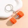 Série Criativa de Mini Equipamentos de Fitness Bolsa Acessórios para Pendurar Chaveiro de Alta Qualidade Acessórios de Joalheria Pendentes Pequenos para Presente