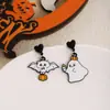 Brincos de Halloween Europeus e Americanos Desenho Animado Fantasma Fofo Abóbora Design Criativo Personalizado Brincos Engraçados para Mulheres