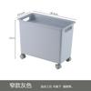 Caja de Almacenamiento de Plástico con Ruedas, Caja Organizadora, Caja de Almacenamiento para Rompecabezas de Bloques de Construcción para Niños con Tapa, Caja de Almacenamiento de Juguetes de Doble Capa