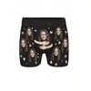 Comercio Exterior Amazon Pod Producción de Una Pieza Ropa Interior Cruzada Boxer Briefs Estampado Digital Patrón para Hombres y Mujeres Fábrica de Boxer Briefs