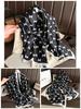 Bufanda elegante de seda Hangzhou con protección solar y letras para mujer, ideal para primavera y otoño, fina y larga, chal de satén de verano.