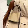 Bolso de mujer de cuero genuino, bolso tipo cubo casual estilo coreano, bolso de mano nuevo, moderno y versátil, bolso de hombro, bolso cruzado, bolso de axila