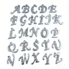 Nuevo Llavero de Metal con Incrustaciones de Diamantes de 26 Letras, Colgante para Bolso, Colgante Sencillo para Collar, Accesorios DIY, Venta al por Mayor