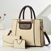 Set de Tres Piezas de Bolsos para Suegra, Textura de Moda, Bolso de Hombro para Mujer, Bolso de Mano de Gran Capacidad para el Trabajo, Bolso Cruzado Versátil Bolsos