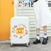 Bagagem de estudante mala de mão de 20 polegadas para mulheres com porta USB, padrão personalizável, mala de rodinhas durável para homens, mala de senha de viagem resistente