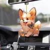 Pingente de Acrílico Koji Cachorrinho Borboleta Novo Transfronteiriço Pingente para Interior de Carro Decoração de Casa Quarto