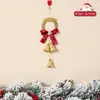 Guirlanda Pingente de Natal Decoração Árvore de Natal Sinos Pendurado na Porta Cena Arranjo de Atmosfera Suprimentos Casa Enfeites Criativos