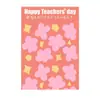 Papel de Regalo para el Día del Maestro de Colores Dulces con Diseño de Sombra de Flores, Papel de Regalo de Flores, Papel de Regalo para Ramo Floral, Materiales para Manualidades