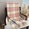 Cachecol Lenço Xadrez Degradê Estilo Coreano Areia Fina Imitação de Caxemira para Homens e Mulheres, Cachecol com Franjas Quente e Fashion para Outono e Inverno