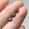 Botones de Ancla de Barco Retro Mini Bronce Antiguo de 4/5/6/7/8mm Hechos a Mano DIY Tela Pequeña Muñecas BJD de Tejido