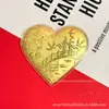 Día de San Valentín Chino 520 Día de San Valentín 999 Oro Puro Serie Amor Monedas de Oro Exquisito Set Venta al por Mayor