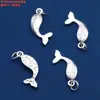 Accesorios de Cuentas Espaciadoras Irregulares Martilladas de Plata Pura, Peces Pequeños Lisos de Plata Blanca, Pixiu, Estrella de Mar, Piezas Pequeñas de Caqui, Materiales para Manualidades DIY