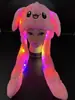 Sombrero de dibujos animados de Sanrio, un sombrero con orejas que se mueven al pellizcarlas, sombrero cálido de piel de conejo, sombrero de peluche de Cinnamonroll para el invierno