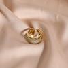 Coreia do Sul Dongdaemun Anel Feminino Design de Nicho Senso Avançado Anel Leve Luxo Exquisito Diamante Estilo Frio Anel Aberto