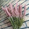 Lavanda lavanda artificial flor artificial flor de seda flor decorativa para sala de estar flor pastoral accesorios para sesión de fotos ramo material para arreglo floral