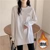 3114# camiseta de manga comprida feminina (tiro real)(100 outros)