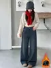Jeans de Pana Forrados para Niñas Talla Mediana-Grande de Invierno Ropa Infantil Niños Niñas Jeans de Pierna Ancha Forrados de Pana Sueltos Modernos
